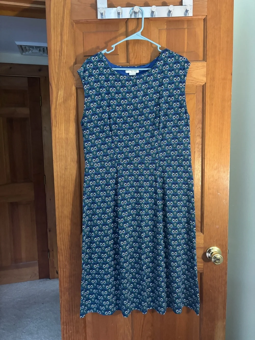 Boden Floral Sleeveless Dress Size 14L